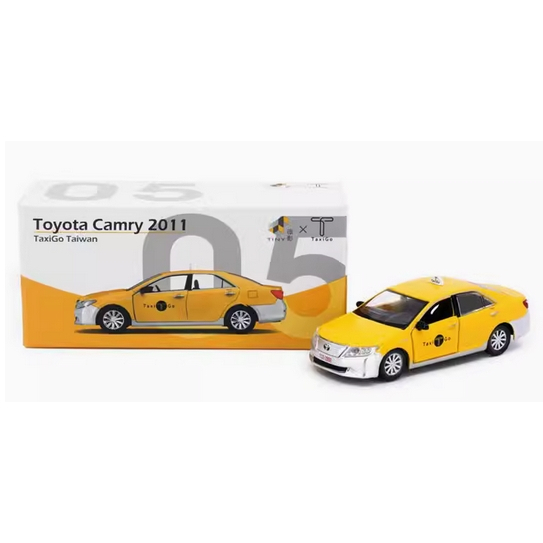 豐田 Tiny 1/64 TW05 Toyota Camry 2011 TaxiGo 台灣壓鑄模型車收藏限量版愛好玩具
