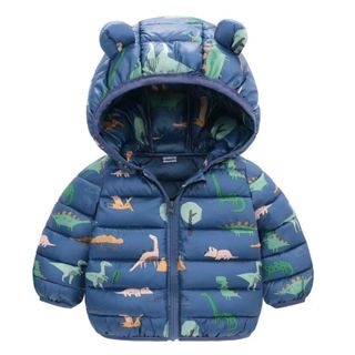 時尚嬰幼兒羽絨服冬季羽絨服女寶寶外套男童卡通小熊外套新款童裝