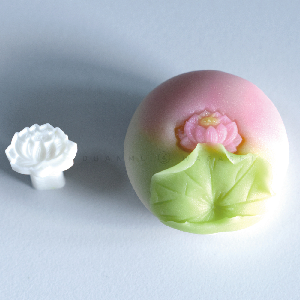 日本和果子工具 和菓子工具 立體蓮花壓棒 佛果子工具 端木唐菓 DM wagashi