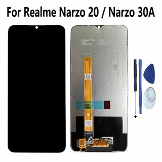 適用於 Realme Narzo 30A RMX3171 LCD 顯示屏觸摸屏數字化儀元件適用於 Realme Narz