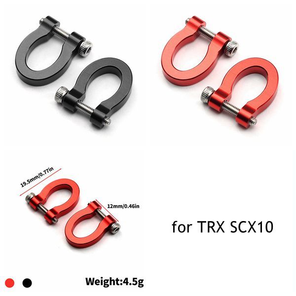 Rc 汽車配件拖車鉤保險槓 D 形環鋁合金 LY80 適用於 TRX SCX10