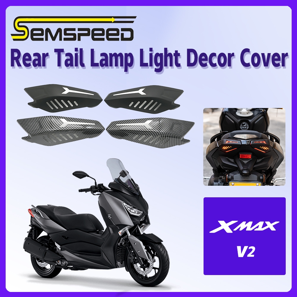 【SEMSPEED】山葉 Yamaha XMAX 二代 2023-2024 摩托車後方向燈裝飾蓋 轉向燈護罩燈罩
