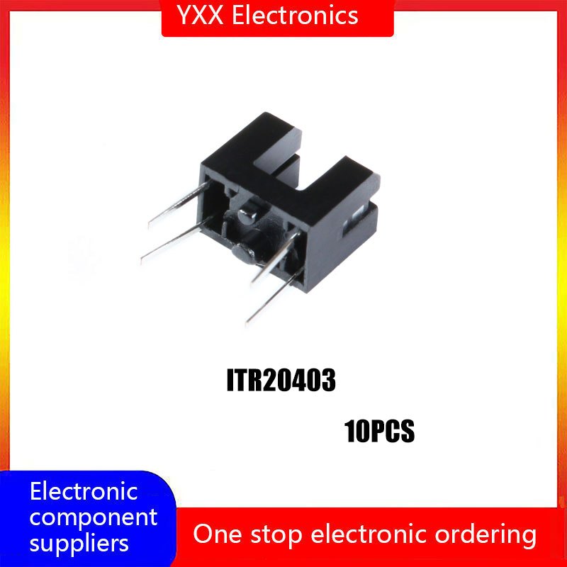 10個 原裝正品 插件 ITR20403 紅外線光電開關 光電感應器 槽型光耦