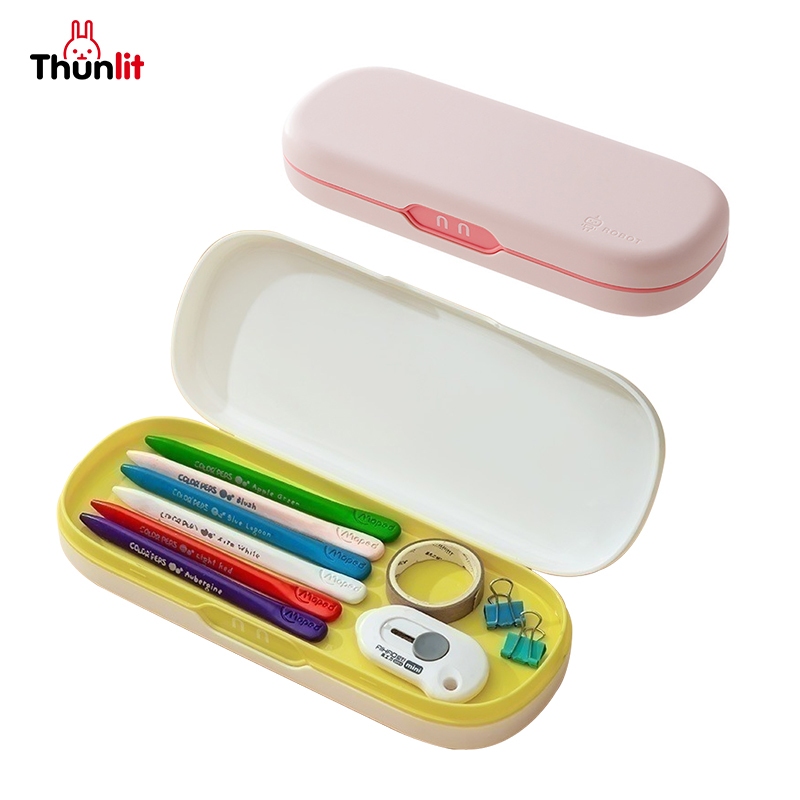 Thunlit小學生多功能鉛筆盒兒童可愛大容量雙層鉛筆盒批發