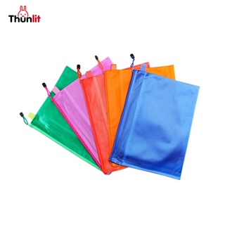 Thunlit 防水文件袋 A4 A5 A6 磨砂文件袋 PVC 筆袋辦公學習用品批發