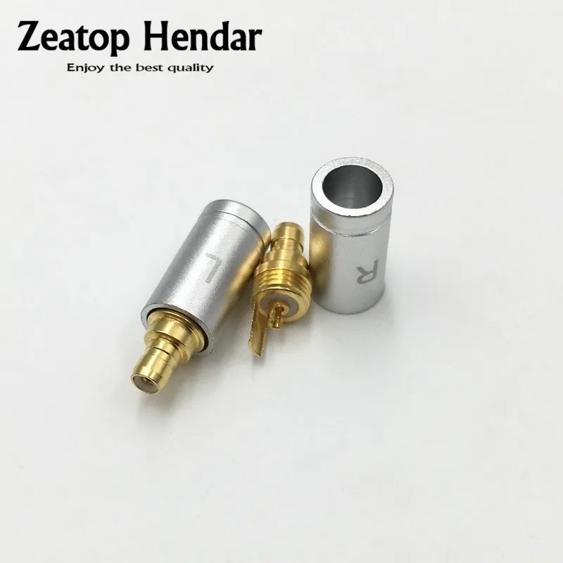1 對鈹銅音頻插孔耳機針適配器,適用於 IE500 IE400pro 1690TI 耳機插頭 4.4 毫米孔 DIY 線