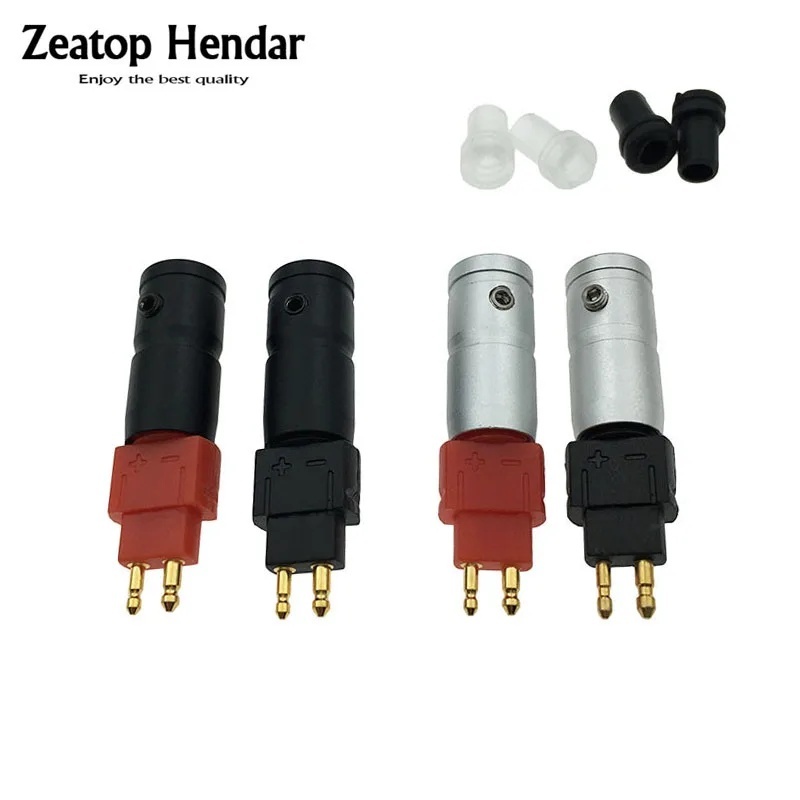 10 對 HIFI 耳機 2 針插頭,適用於 HD650 HD600 HD580 HD25 HD414 HD430 耳機