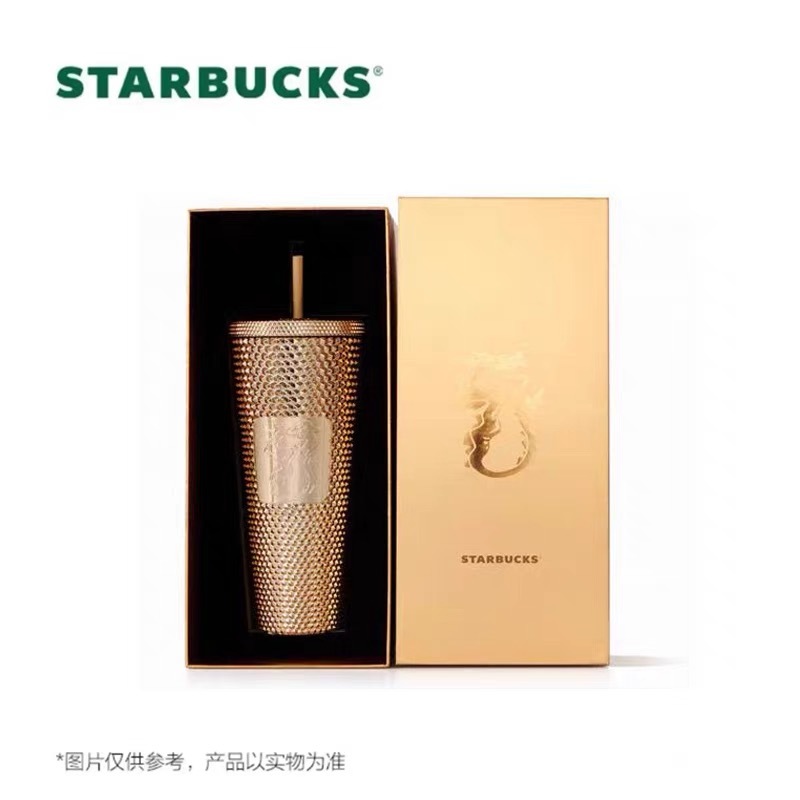 ✨Ins Starbucks 2024經典款生肖龍系列流光璃彩吸管杯馬克杯保溫杯子禮物