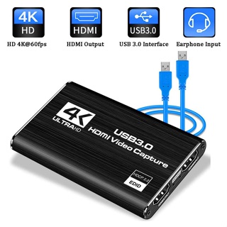 4k USB 3.0 視頻採集卡 HDMI 兼容 1080P 30fps 高清視頻錄像機採集卡用於 OBS 採集遊戲卡直