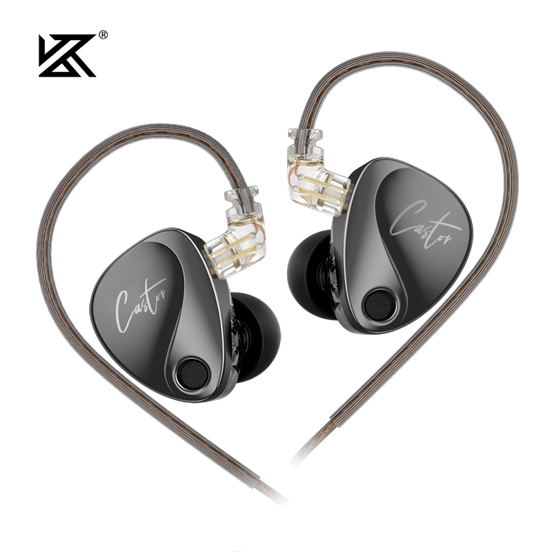KZ-Castor可調節雙動圈入耳式耳機hifi發燒監聽舞臺直播有線耳塞