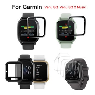 適用於 Garmin venu SQ 2 sq2 音樂曲面全覆蓋保護膜的軟 TPU 膜 3D PMMA 螢幕保護膜
