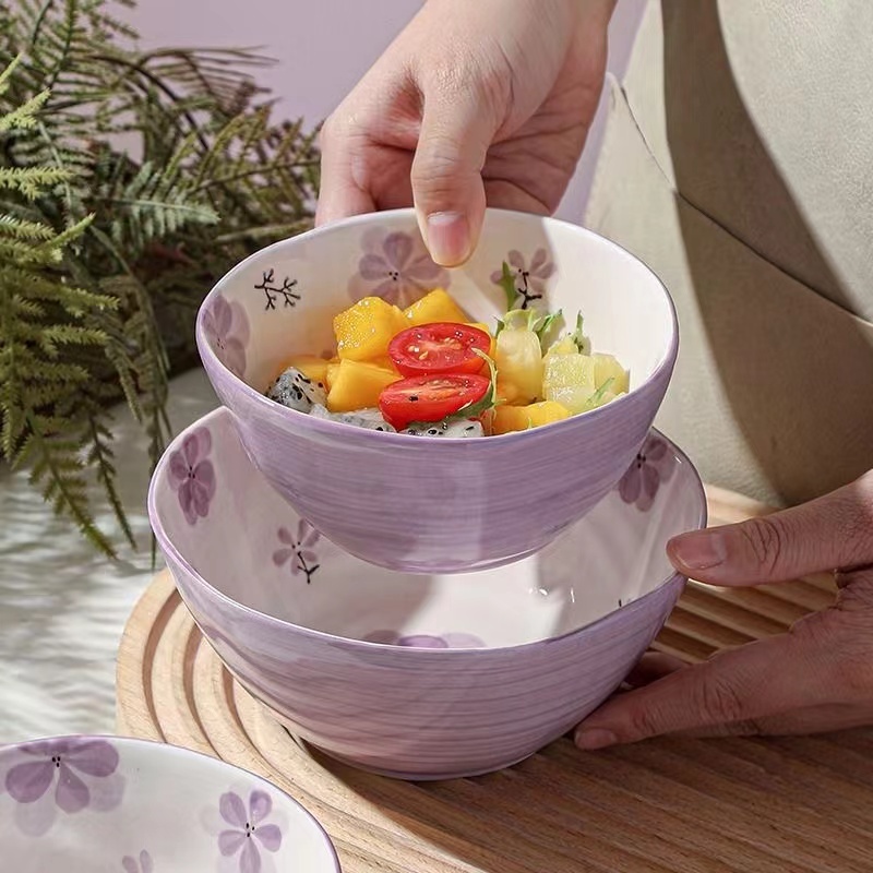 紫色小碗 飯碗 水果碗 燕麥碗