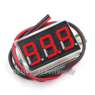 0.36 英寸 DC 4.7-32V 2 線迷你數字顯示電壓表迷你 LED 數字面板電壓表儀表汽車 12V 24V 全新