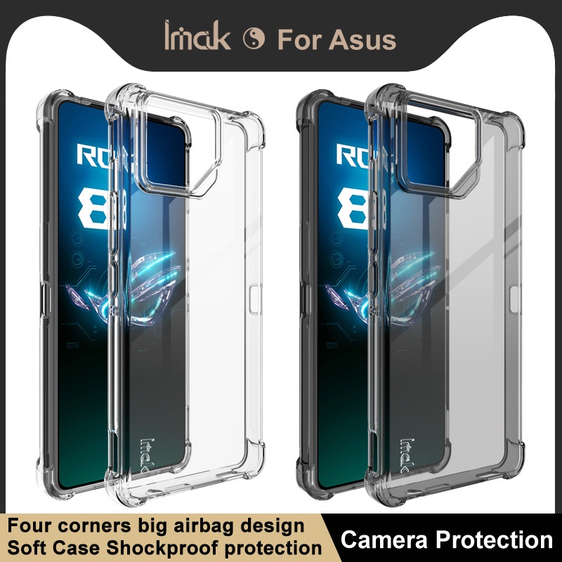 imak 華碩 Asus ROG 8 / Asus ROG 8 Pro 手機殼全包四角安全氣囊防震 TPU軟殼後蓋保護套