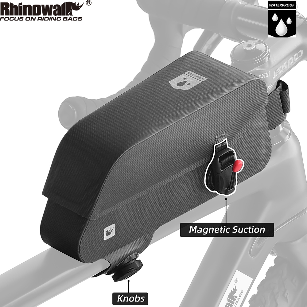 Rhinowalk 防水磁扣自行車上管包大容量山地自行車車架包自行車配件