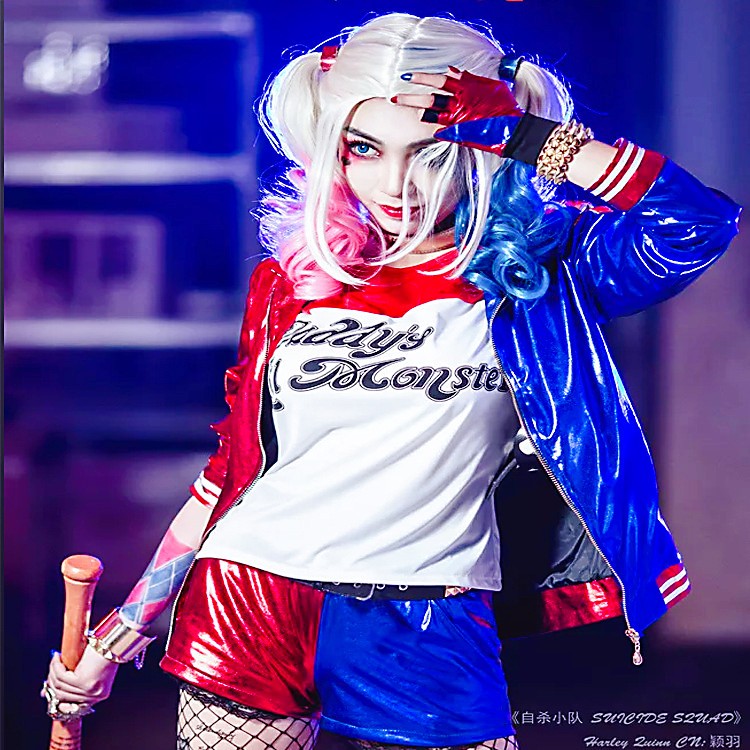 自殺小隊 哈莉奎茵 suicide squad小丑女服裝cosplay現貨