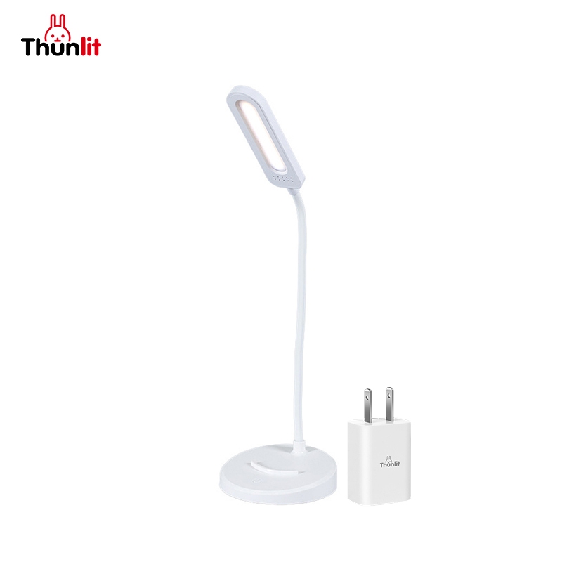 Thunlit 白色檯燈 USB 2000mAh 充電可調光 3種色溫