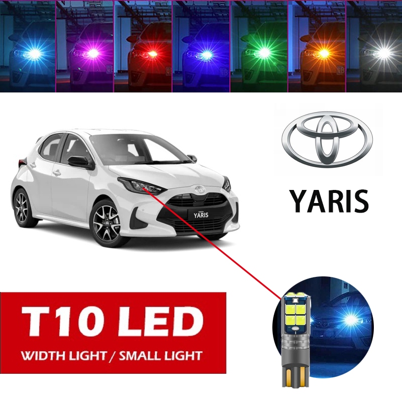 豐田 1pc Toyota Yaris T10/W5W 燈泡小頭燈、小頭燈、汽車行李箱、車牌燈