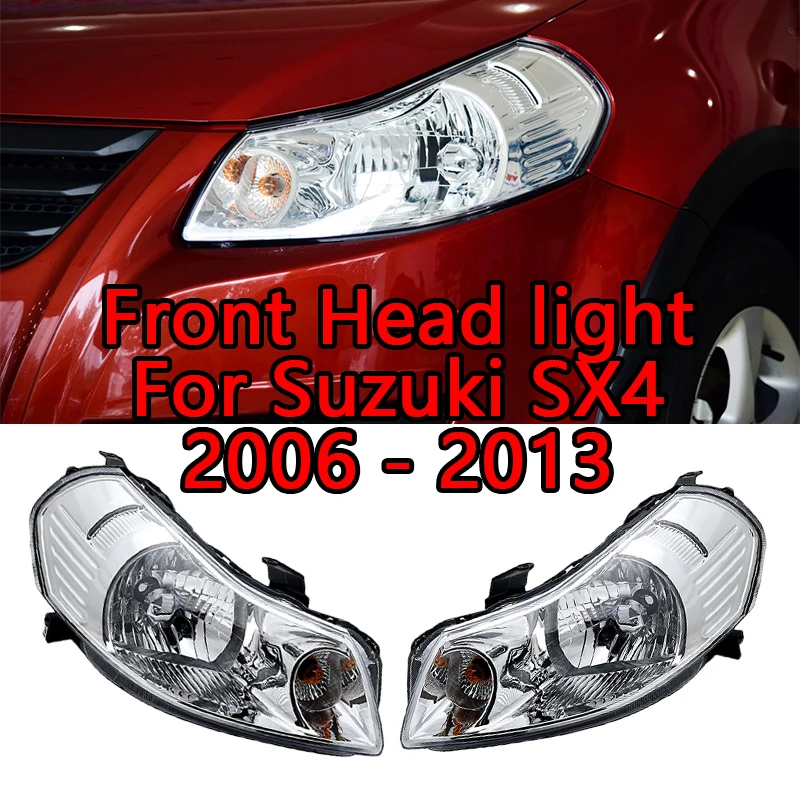 SUZUKI 適用於鈴木 SX4 前大燈燈汽車前保險槓駕駛大燈總成 2006 2007 2008 2009 2010 2