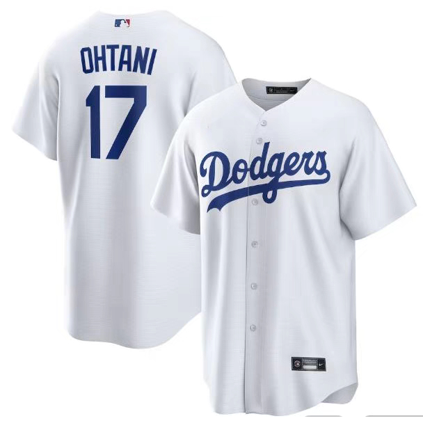 男士最新款Los Angeles Dodgers 道奇隊棒球服17號OHTANI 大谷翔平球衣 刺繡小外套棒球衣
