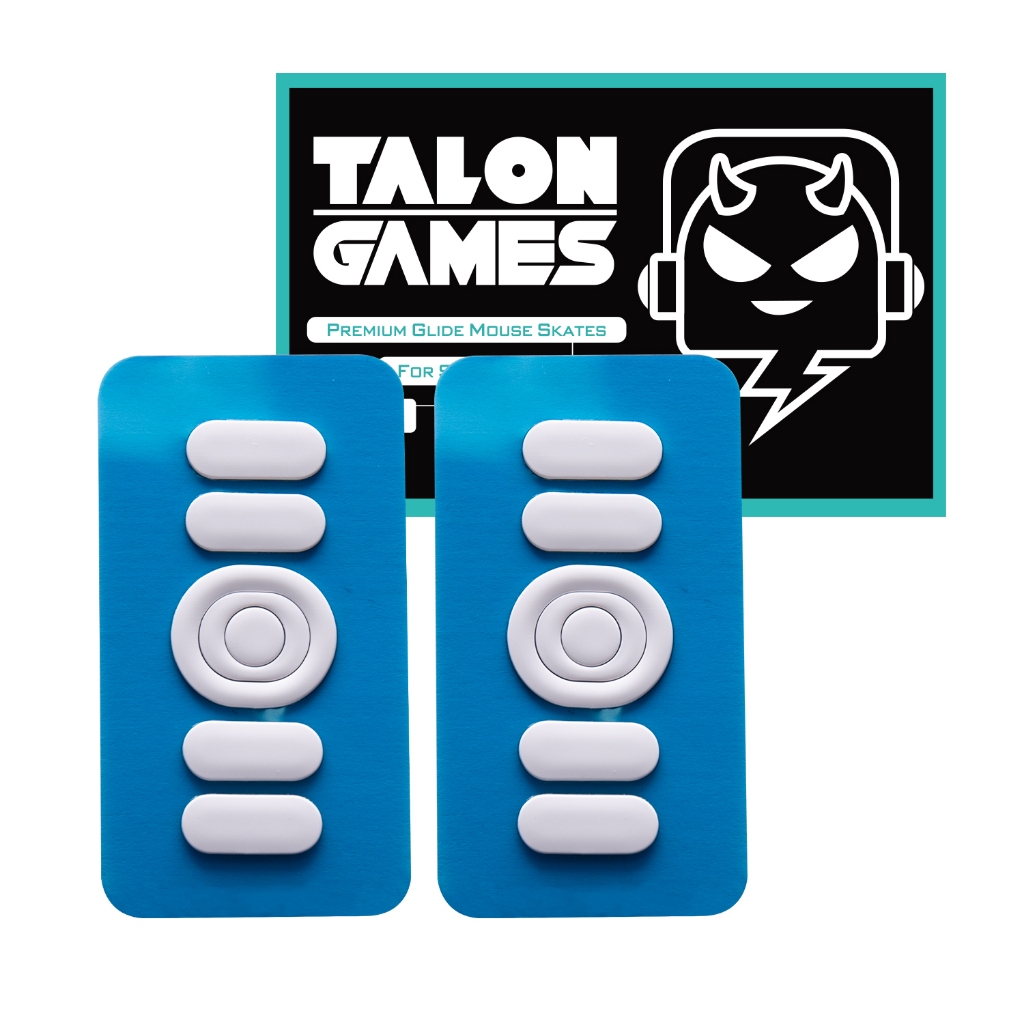 TALONGAMES 鼠標腳 溜冰鞋 適用於羅技 G304 G305 冰版白色鼠標腳墊貼紙 替換型2套装