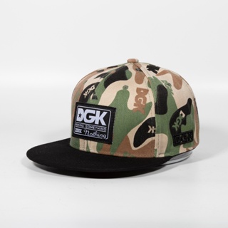 Dgk Snapback 帽子時尚運動戶外休閒遮陽棒球帽中性迷彩嘻哈帽子