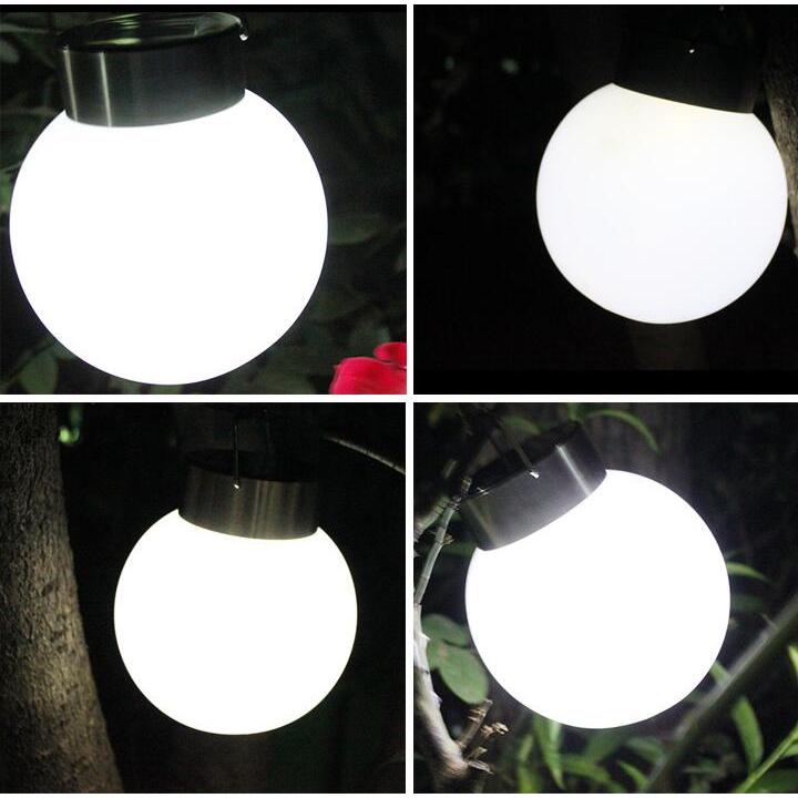 新款太陽能球形火焰燈精緻戶外防水節能環保吊燈庭院景觀燈花園庭院裝飾燈