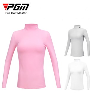 PGM 女士秋冬修身型打底衫 高爾夫服裝 保暖長袖T恤 YF389