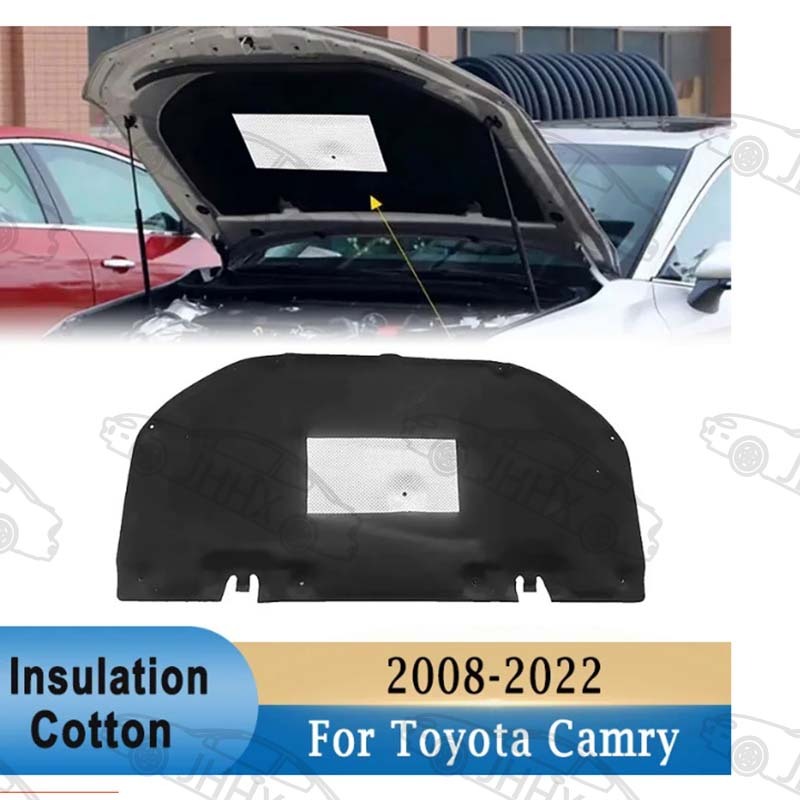 CAMRY 適用於豐田凱美瑞 2008-2022 前發動機罩隔熱墊隔音隔熱棉隔音墊罩泡沫防火