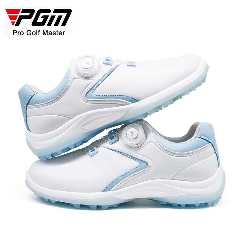 PGM 新款高爾夫球鞋女士運動鞋防水旋轉鈕鞋帶防側滑鞋釘 TY003
