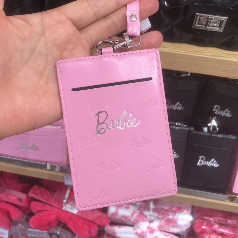 MINISO名創優品芭比系列卡套掛式粉紅可愛工作牌少女心