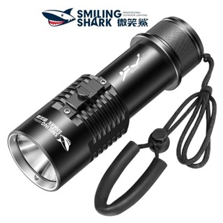 微笑鯊正品 SDQ35 潛水手電筒 IPX8專業潛水燈 Led P70 5000lm 強光防水手電 USB 可充電 浮潛