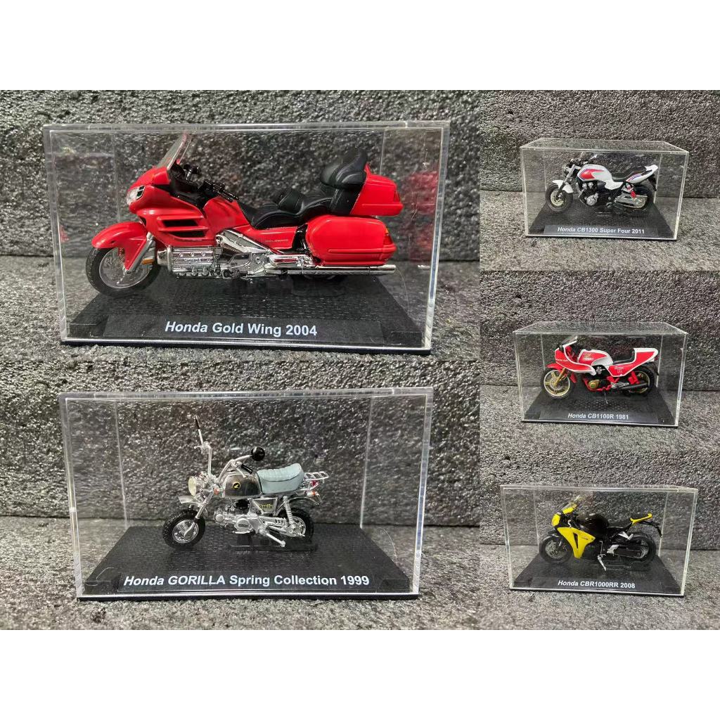 HONDA 1/24 本田重機機車模型擺件 機車賽車合金汽車模型