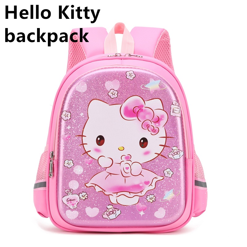 高品質女式兒童背包 hello kitty bagpack 美人魚包書包美人魚背包 hello kitty 包書包