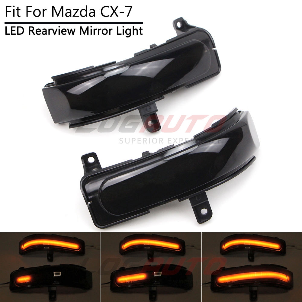 適用於 Mazda8 2011-2015 CX-7 2007-2012 LED 側後視鏡燈帶動態轉向信號順序反射器指示燈