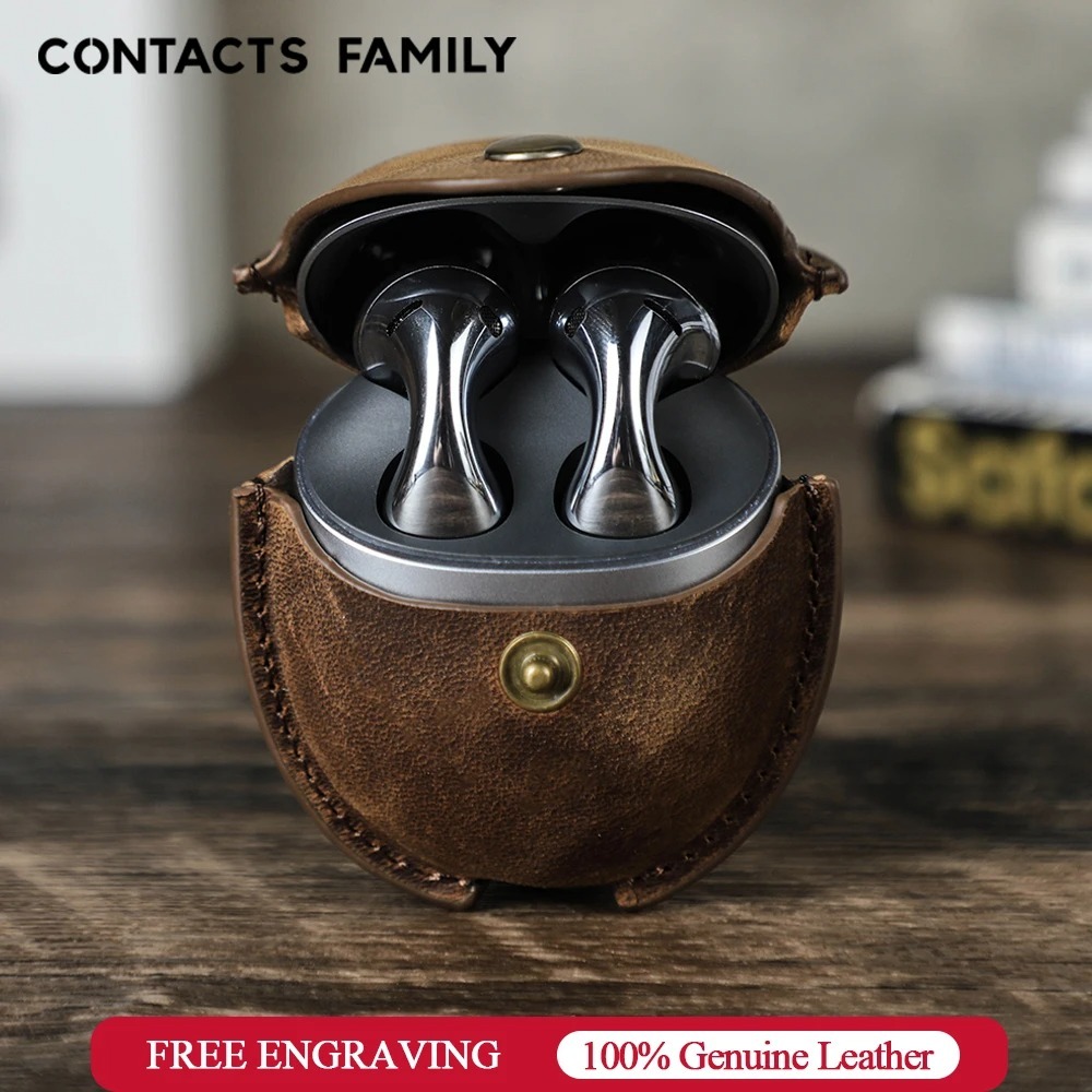 CONTACTS FAMILY 華為 FreeBuds 5 保護套真皮防震耳機耳機配件盒 FreeBuds 5 保護套
