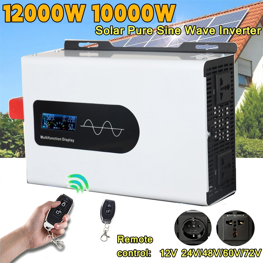 DC 24V/48V/60V/72V/96V 至 AC 110V/220V 電源逆變器 10000W/12000W 峰值