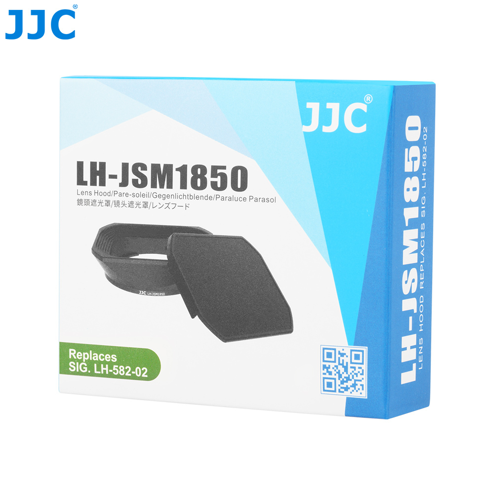 JJC 適馬方形金屬遮光罩 Sigma 18-50mm F2.8 DC DN 鏡頭專用 可安裝Ф55mm濾鏡