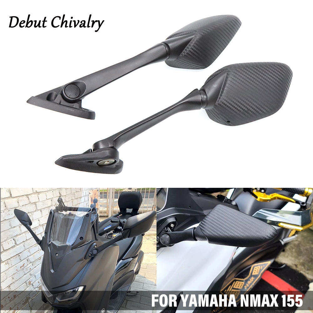 山葉 適用於雅馬哈nmax 155 R3 XMAX摩托車改裝前移後視鏡長桿反光板