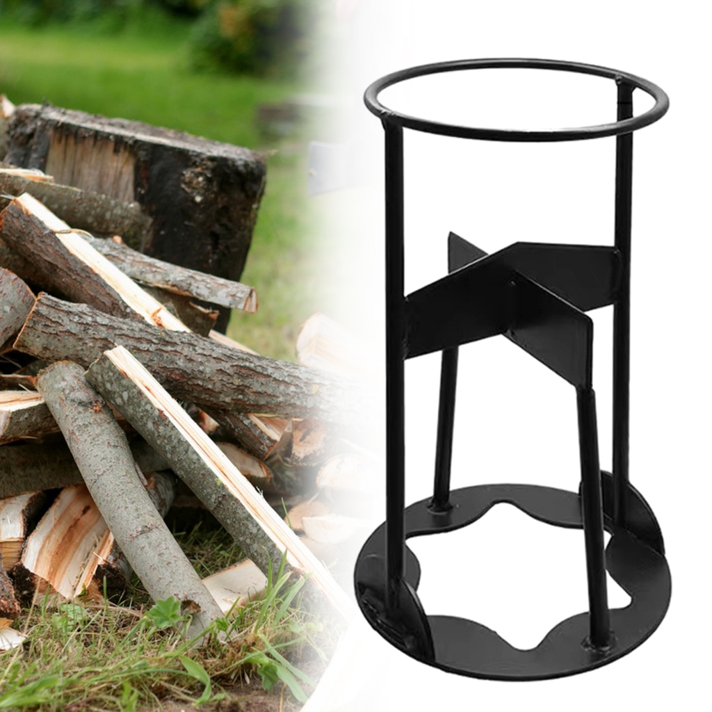 [TopowxaTW✿] 木材分離器柴火分離器鐵工具戶外木材破碎器分離器壁爐硬木露營地