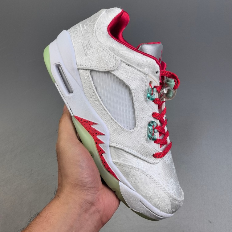 CLOT x Air Jordan 5 Retro Low SP "White Silk" 低幫 20週年 白玉絲綢 A