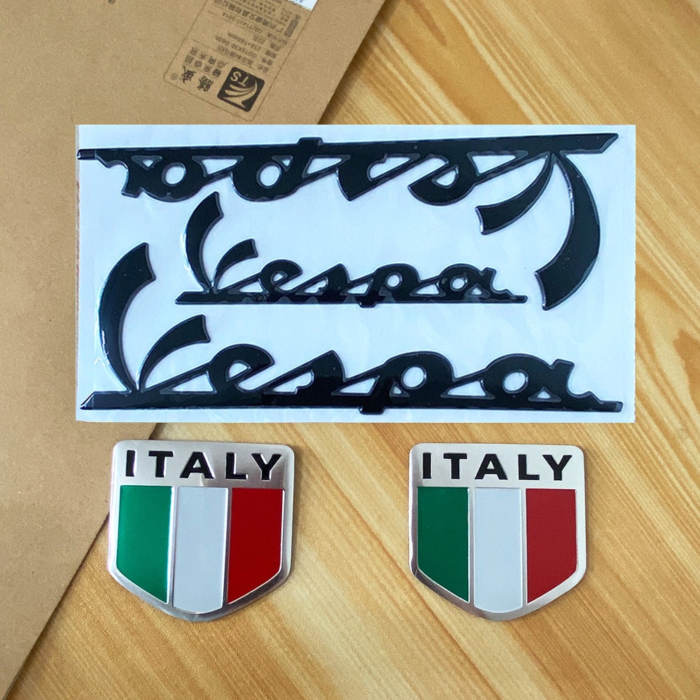 *現貨* 3d 汽車意大利意大利國旗貼紙標誌摩托車貼花適用於 PIAGGIO Vespa GTS300 LX125 LX