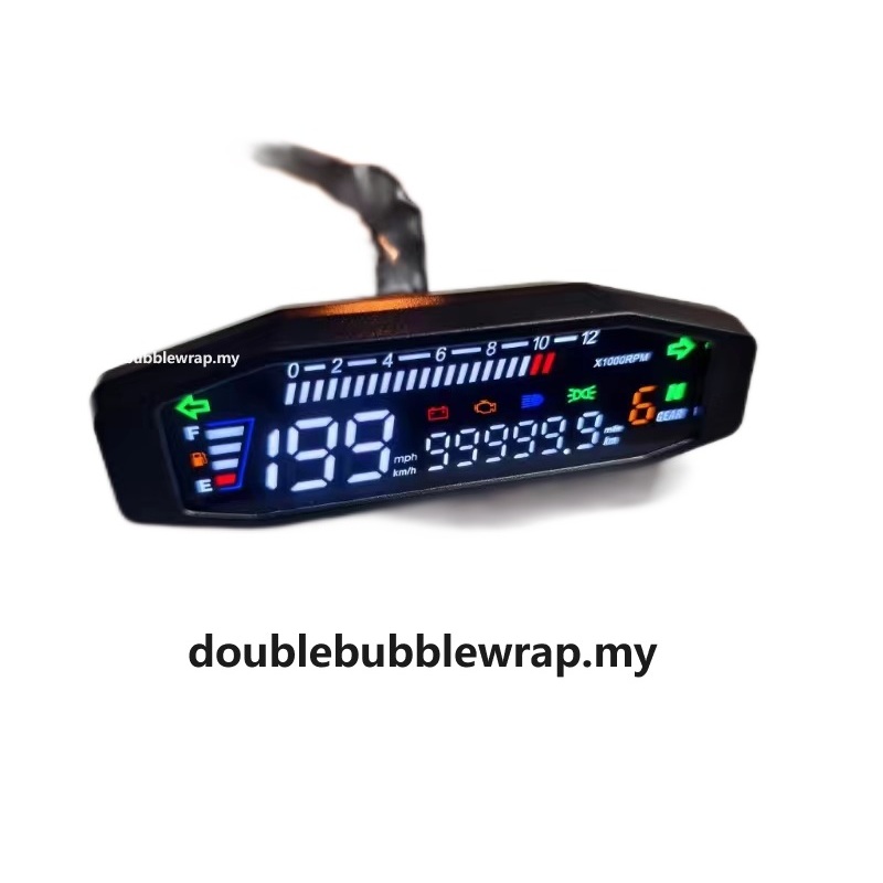 適用於 KR200 通用摩托車數字儀表 RPM 轉速表車速表速度表轉速表數字里程表儀表傳感器套裝