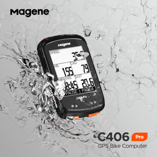 Magene C406PRO 自行車車速表無線防水 IPX6 可充電自行車電腦車速表 GPS 2.4 英寸液晶顯示屏藍牙