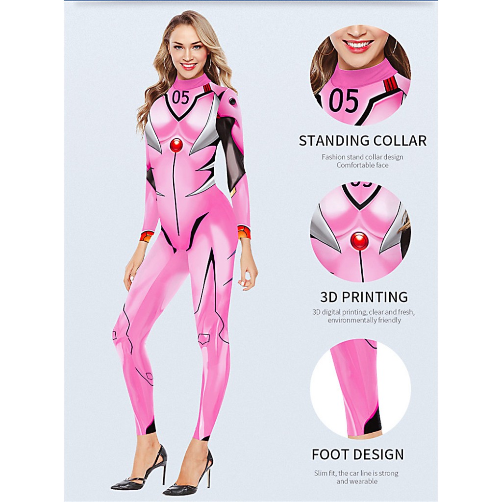 新品EVA福音戰士cosplay連身褲女連身服 B142-074