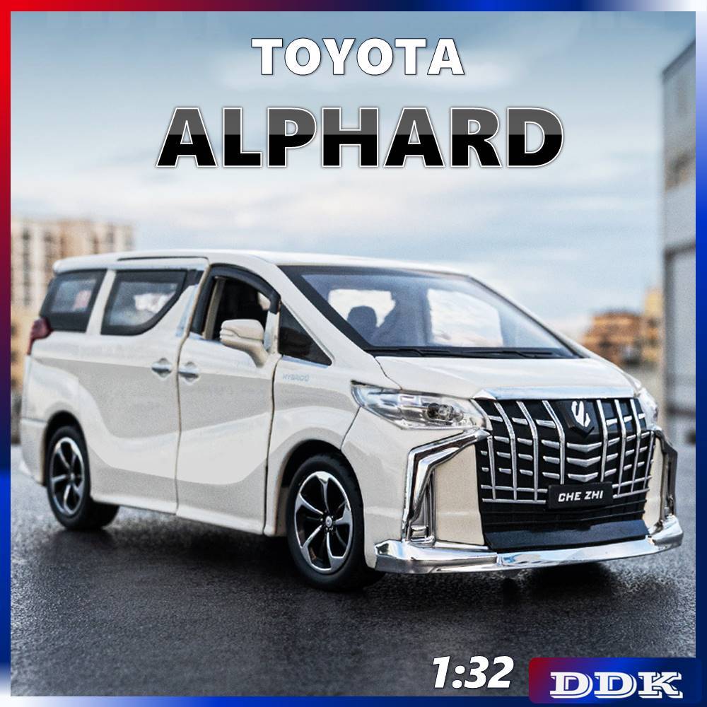 豐田 Ddk 1:32 Toyota Alphard壓鑄模型車合金玩具車金屬聲光迴力男孩兒童朋友生日聖誕節