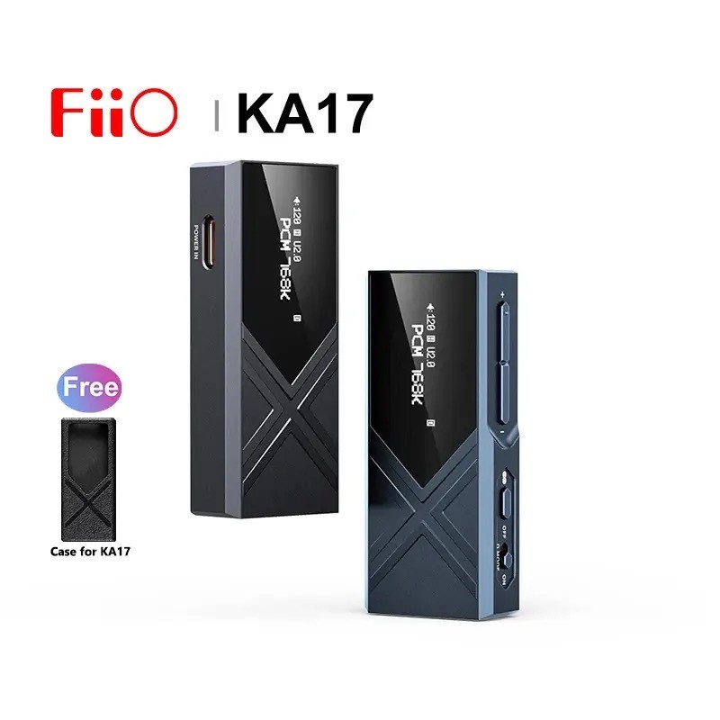 Fiio KA17 便攜式 USB DAC AMP 迷你桌面耳機放大器高分辨率音頻解碼器雙 ES9069Q 芯片 3.5