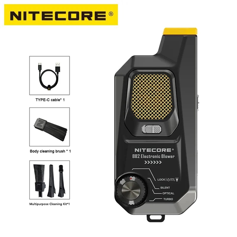 Nitecore BB2 電子鼓風機嬰兒攝影鼓風機多功能用途輕便便攜式鼓風機最大 80Km/H 電池