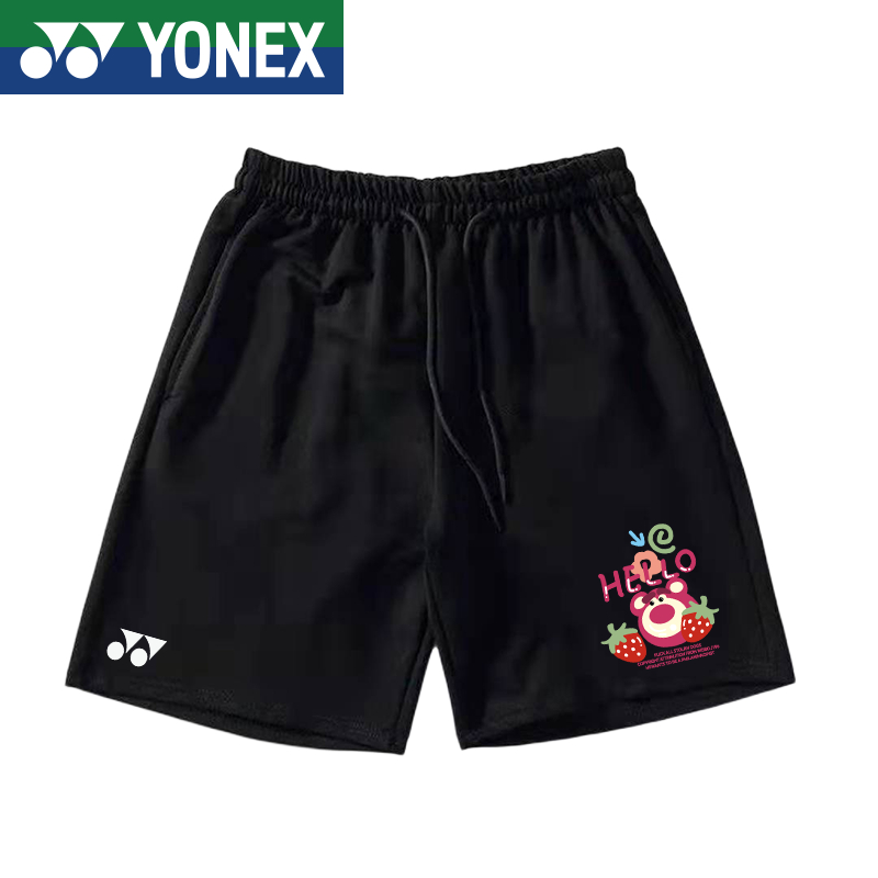 Yonex羽毛球短褲男士女士運動褲yy正品專業比賽訓練舒適透氣運動跑步短褲跑步短褲男