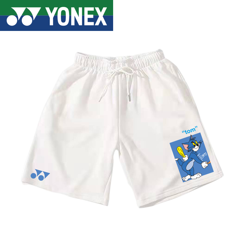 Yonex 羽毛球短褲比賽訓練透氣排汗男士女士籃球 T 恤網眼速乾運動短褲網球短褲乒乓球短褲